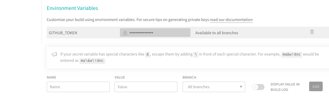 deploy using travis